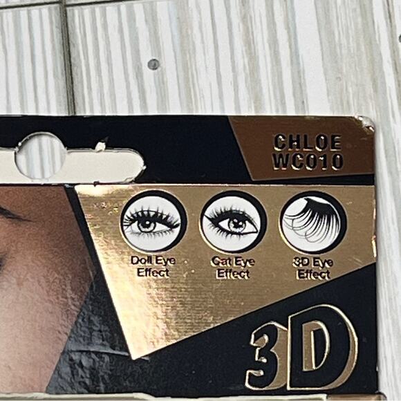 EBIN NEW YORK Wild Cat Strip Cat Eye 3D Makeup Beauty Lash Extension CHLOE - Picture 2 of 5